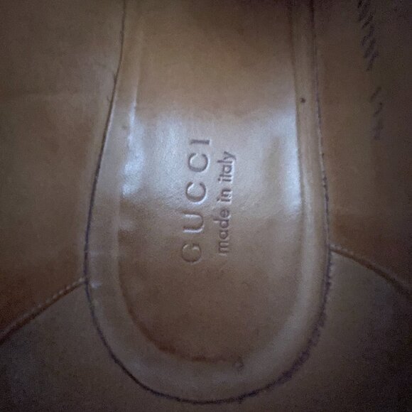 The GUCCI Broadwick GG Logo Strap Dark Brown Leather Loafers | 11+ - Picture 7 of 13